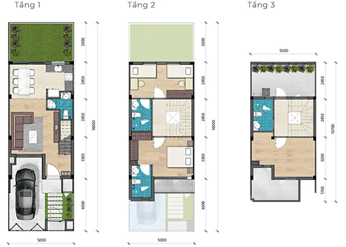 Thiết Kế Nhà phố liền kề TH1